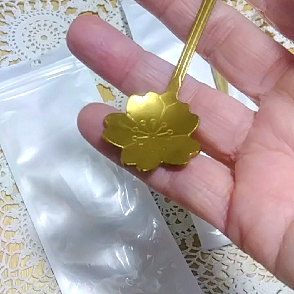 Demitasse Spoons - flower shape - Picture 2 of 3
